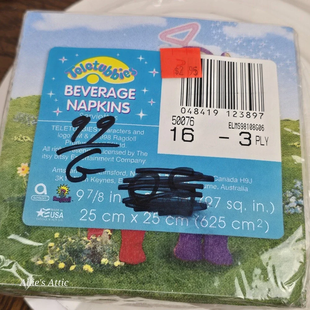 Teletubbie Paper Plates Large Small Cake Napkins Birthday Party Supplies Set New